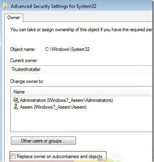 Windows7旗艦版系統怎樣刪除“信任安裝”的文件？
