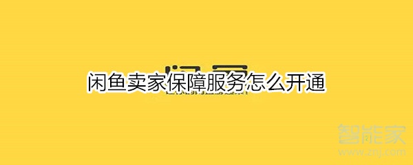 閑魚(yú)賣(mài)家保障服務(wù)怎么開(kāi)通