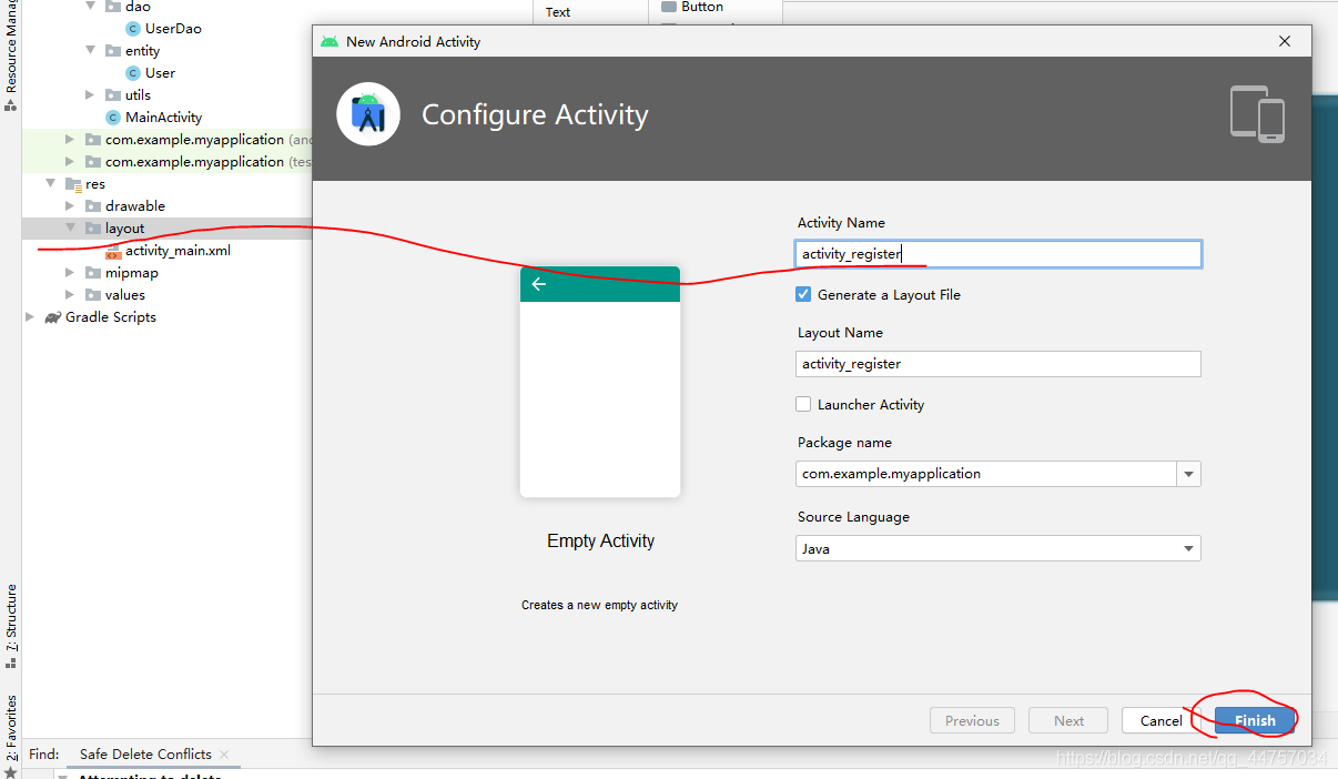 Android Studio連接MySql實(shí)現(xiàn)登錄注冊(附源代碼)