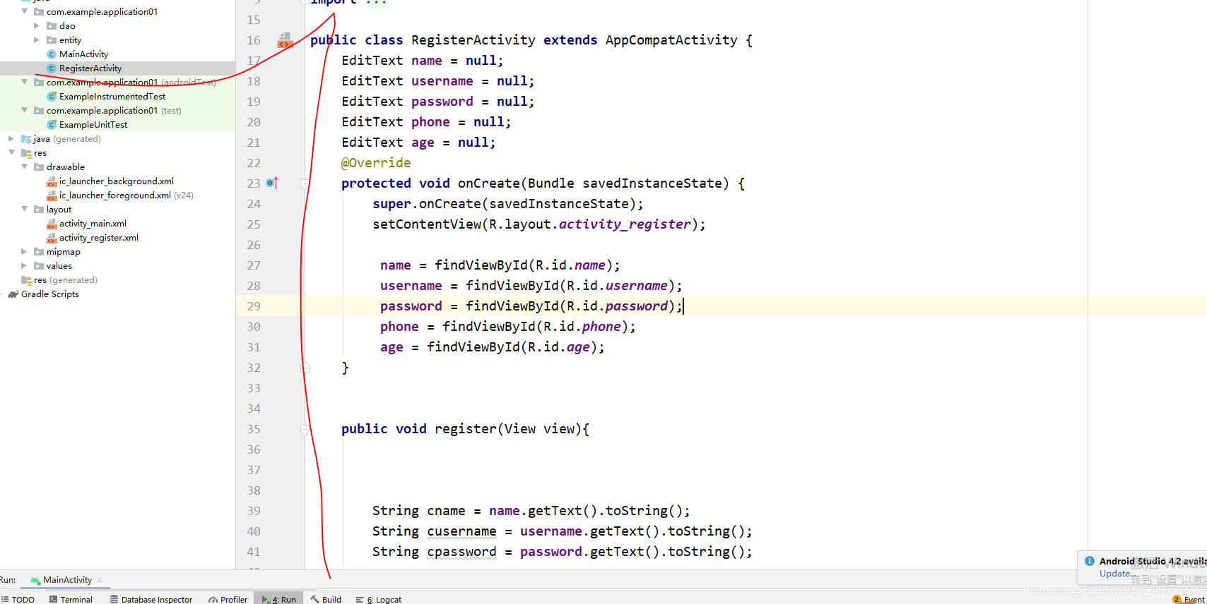 Android Studio連接MySql實(shí)現(xiàn)登錄注冊(附源代碼)