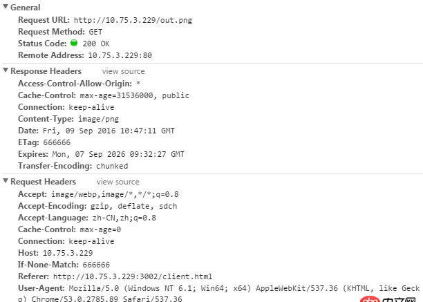 html5 - node靜態(tài)資源服務器設置了Cache-Control，但瀏覽器從來不走304