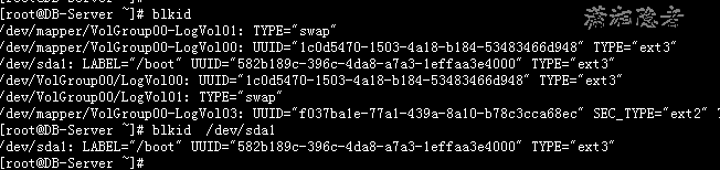 linux 查看文件系統(tǒng)類型實(shí)例方法
